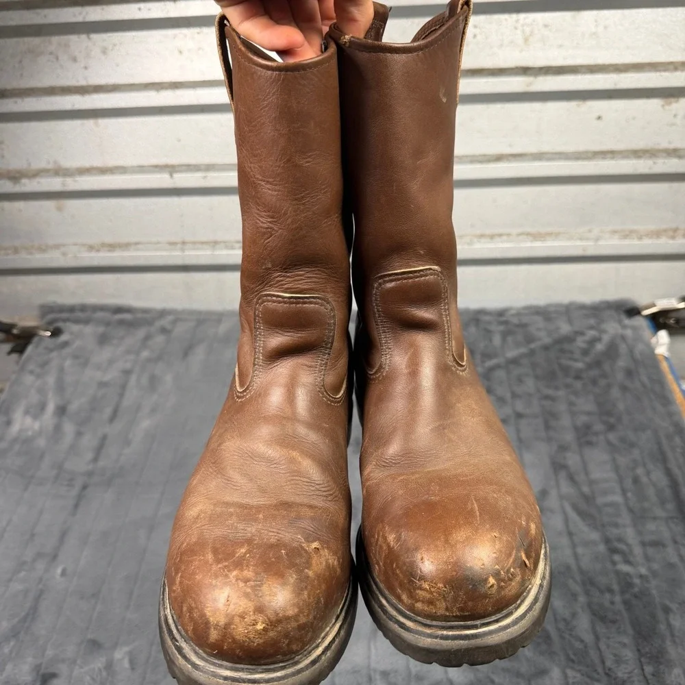 Red Wing 2231 Pecos Boots Brown Leather Steel Toe PT91 USA Mens 11.5 D